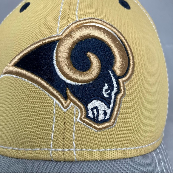 ☀️ Reebok St. Louis Rams NFL Football Dad Gold/Gray Y2K Vintage - Picture 4 of 9